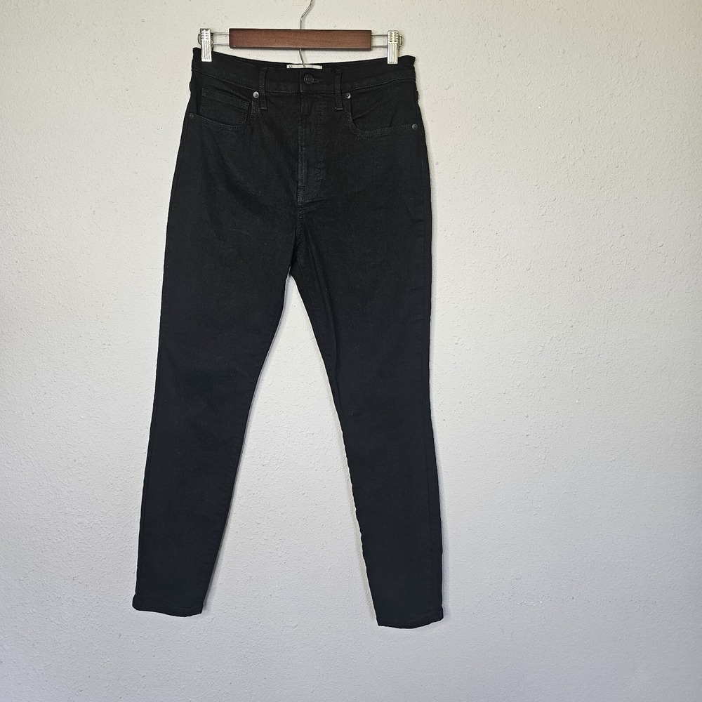 Everlane Women Black High Rise‎ Skinny Jeans Size 30 Regular Stretch Denim Pants